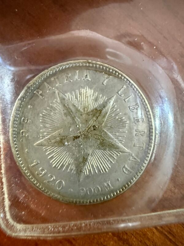 20 Centavos 1920 República de Cuba Plata 0.900 - Image 2