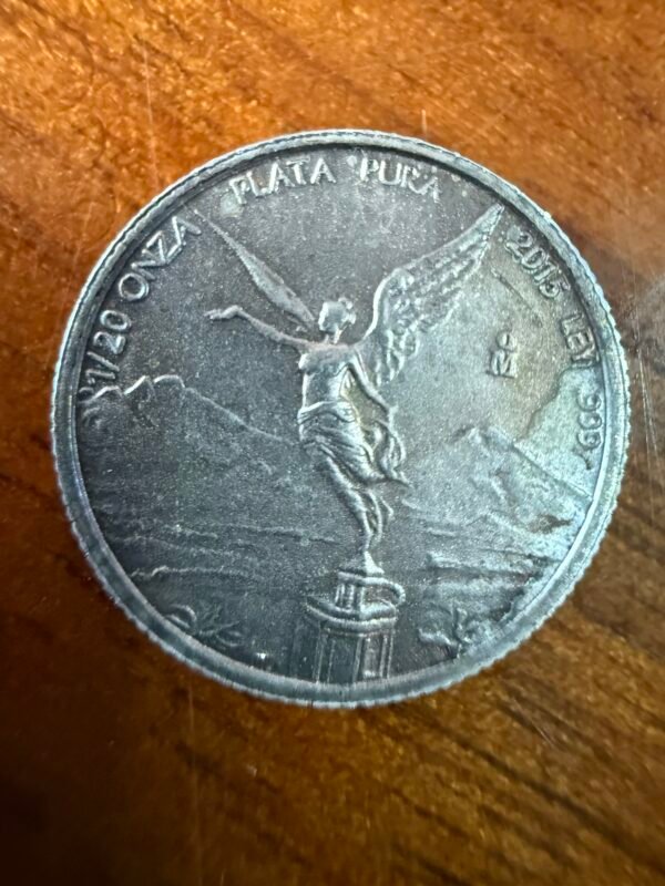 Fracción 1/20 Onza Libertad Plata Pura 999 2015 México
