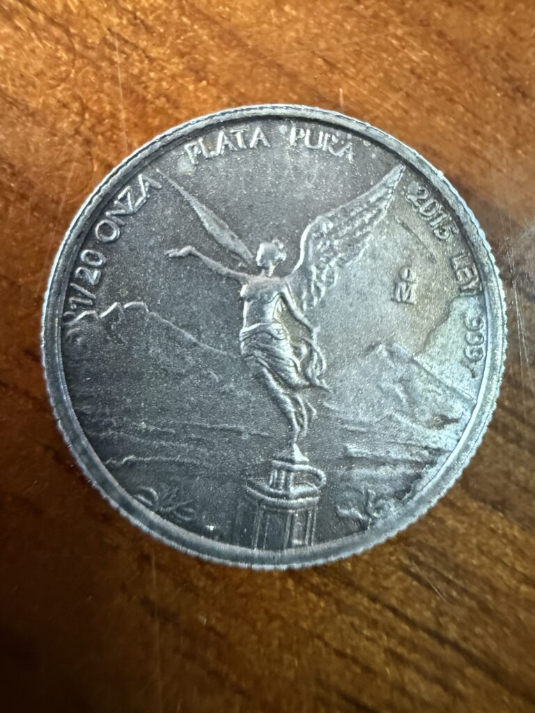 Fracción 1/20 Onza Libertad Plata Pura 999 2015 México