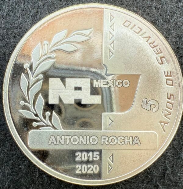 1 Onza Plata .999 Ángel de Independencia y Calendario Azteca México Ceca Mo. UNC - Image 3