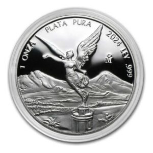1 Onza Libertad Proof 2024 Mo. México Victoria Alada Plata .999