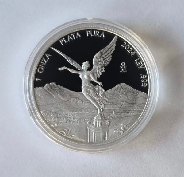 1 Onza Libertad Proof 2024 Mo. México Victoria Alada Plata .999 - Image 2