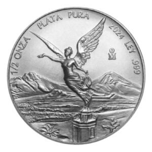 1/2 Onza Libertad Plata Pura .999 Satín 2024 México UNC