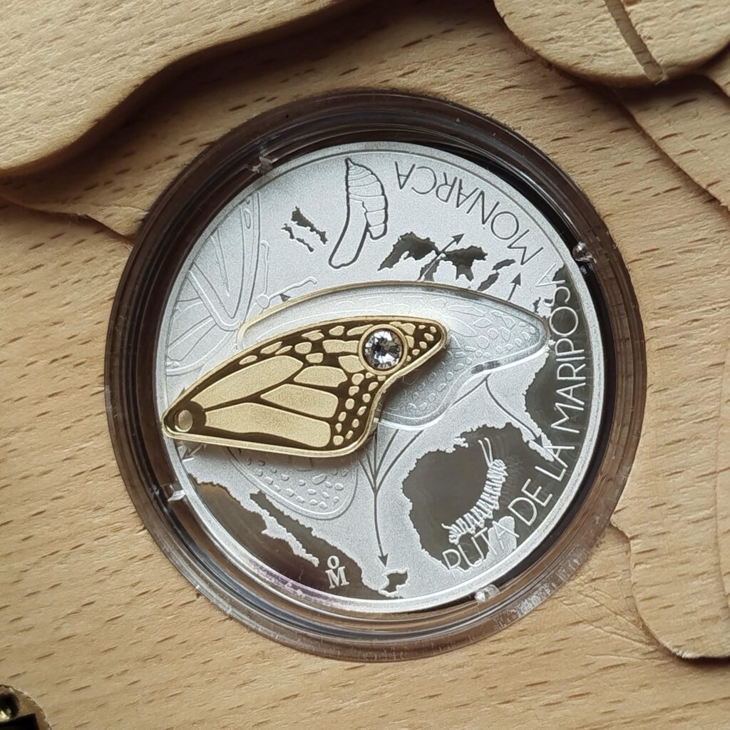Inicio TodoPrecio.com 57 Set 1 Onza Mariposa Monarca 2014 Dije Ala UNC Mo.