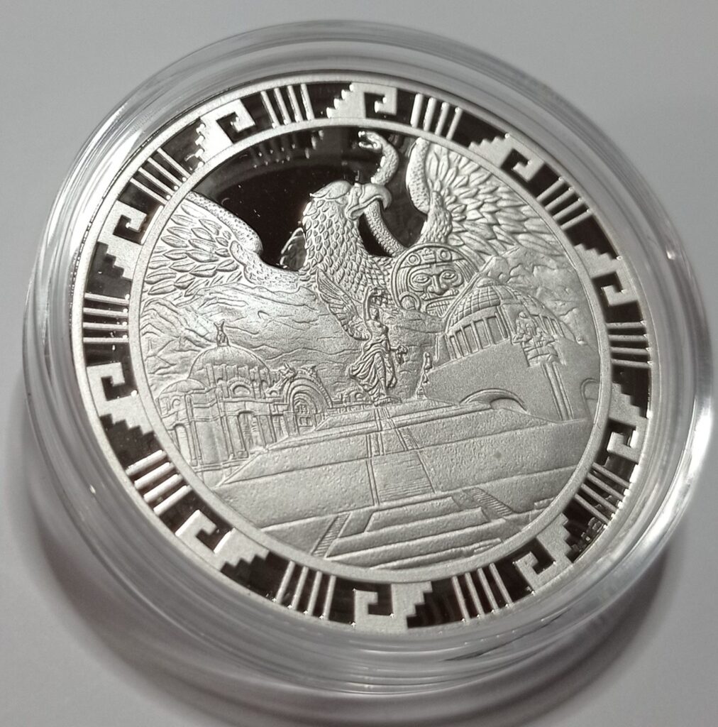 1 Onza Plata .999 Pura Elementos Mexicanos Mo.