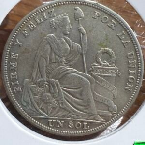 1 Sol Plata 1925 Lima Perú Llama 🦙
