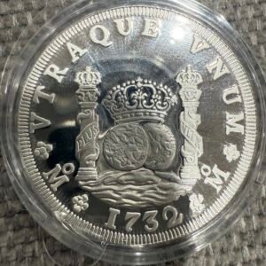 1 Onza Proof 8 Reales Columnaria 1732 UNC
