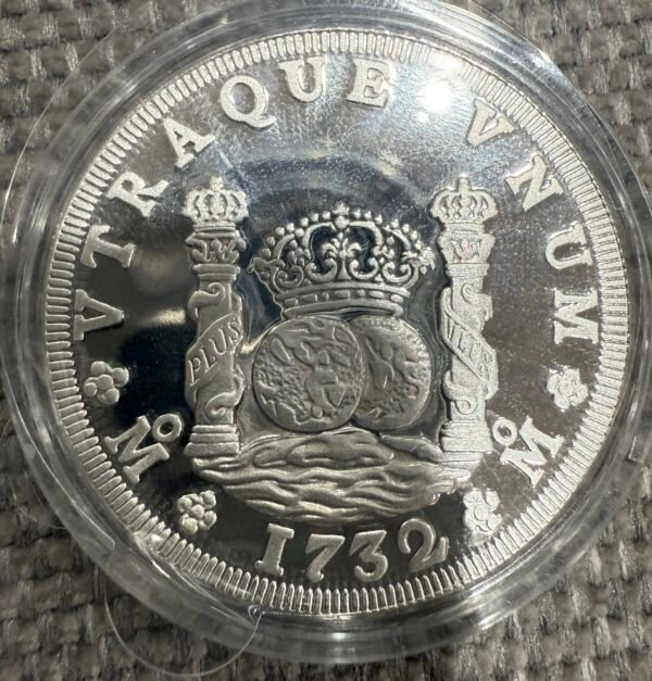 1 Onza Proof 8 Reales Columnaria 1732 UNC