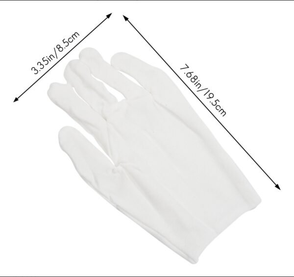 Guantes Blanco Algodón Unitalla Un Par - Image 6