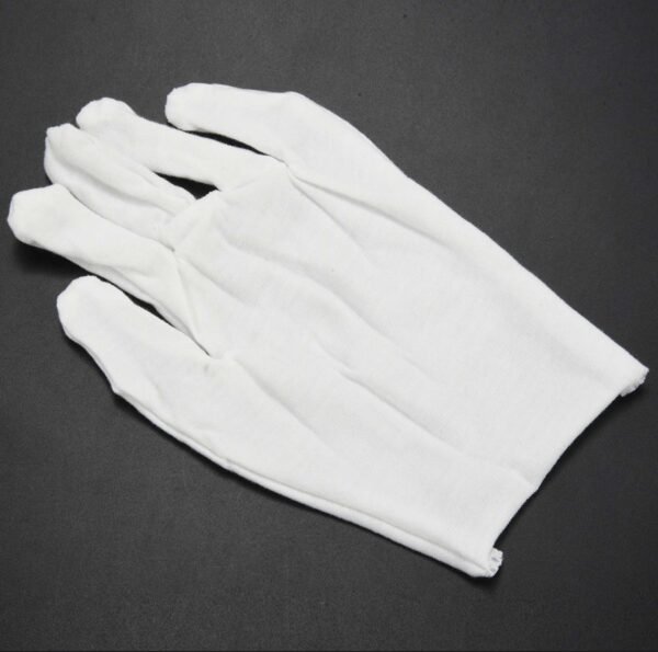 Guantes Blanco Algodón Unitalla Un Par - Image 3