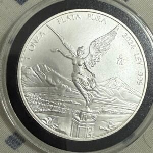 1 Onza Libertad Plata Pura Fina Ley .999 Año 2024