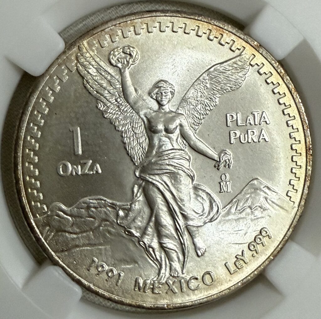 Ofertas 🔥 8 OnZa Libertad 1991 Tipo 2 Mula Plata .999 | RARA