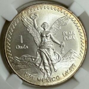 OnZa Libertad 1991 Tipo 2 Mula Plata .999 | RARA