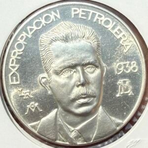 Lázaro Cárdenas Expropiación Petrolera 1938 Plata .999 PEMEX 1978