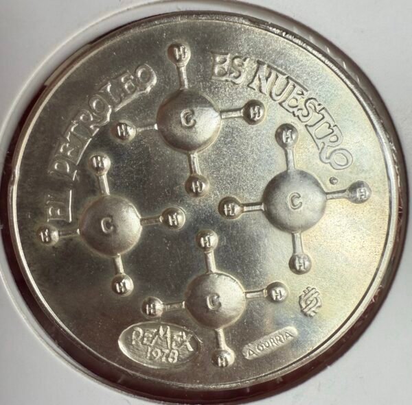 Lázaro Cárdenas Expropiación Petrolera 1938 Plata .999 PEMEX 1978 - Image 8