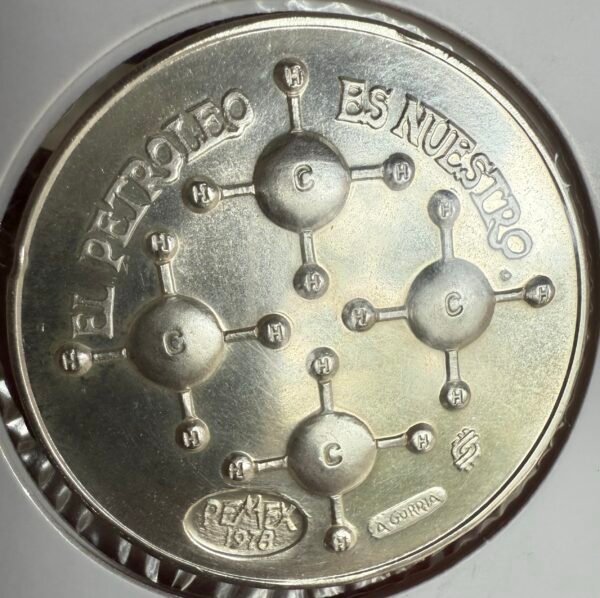 Lázaro Cárdenas Expropiación Petrolera 1938 Plata .999 PEMEX 1978 - Image 7