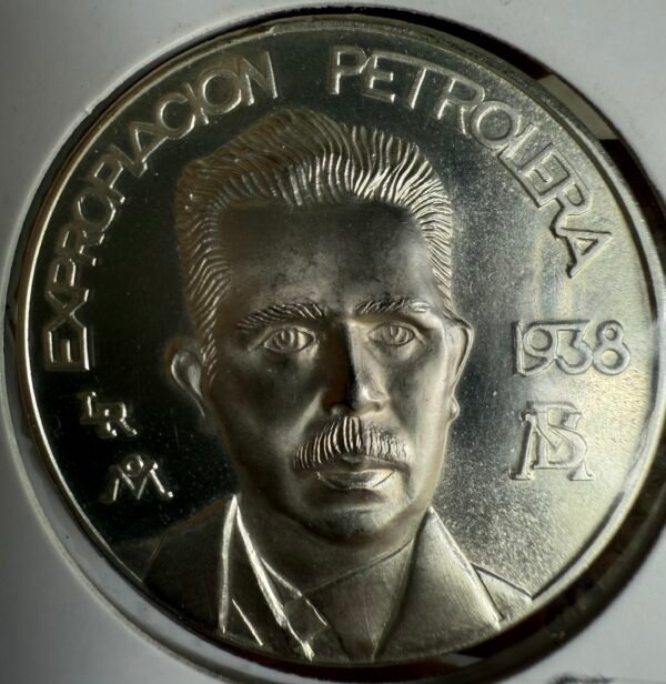 Lázaro Cárdenas Expropiación Petrolera 1938 Plata .999 PEMEX 1978 - Image 4