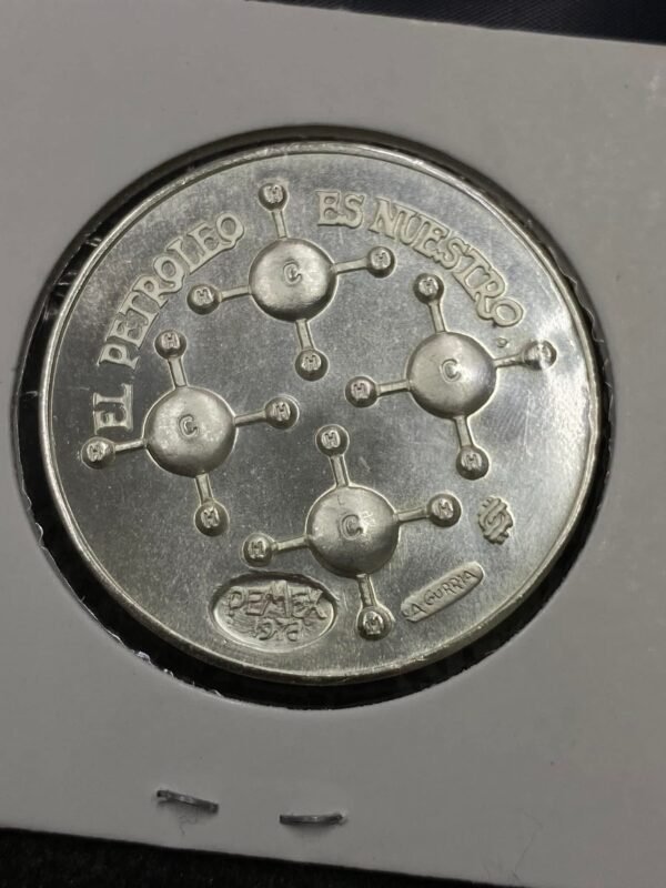Lázaro Cárdenas Expropiación Petrolera 1938 Plata .925 PEMEX 1978 - Image 7