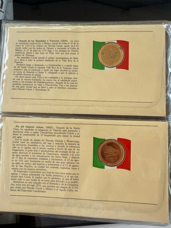 Álbum Epopeya Mexicana Plata .999 25 Sobres Franklin Mint - Image 25