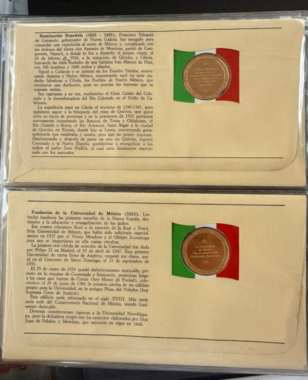 Álbum Epopeya Mexicana Plata .999 25 Sobres Franklin Mint - Image 23