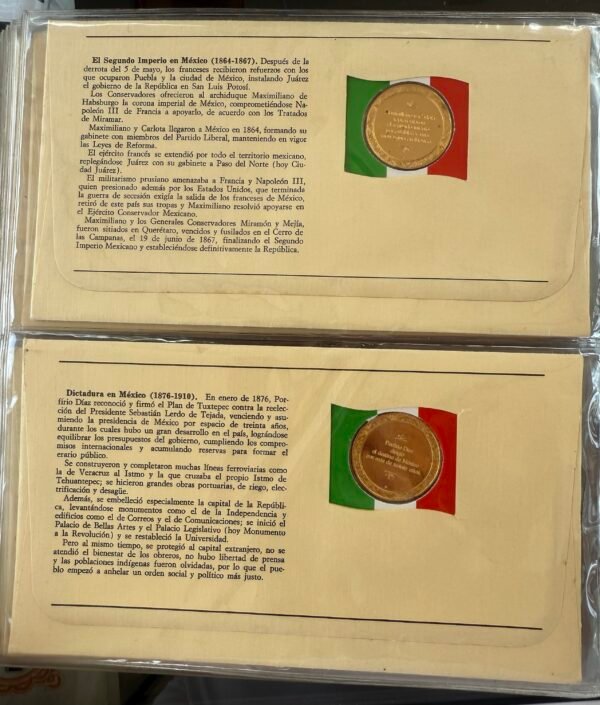 Álbum Epopeya Mexicana Plata .999 25 Sobres Franklin Mint - Image 13