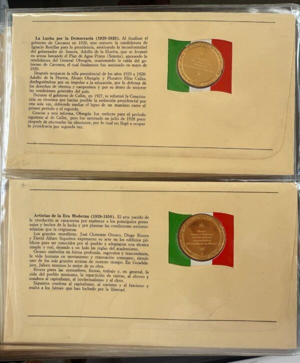 Álbum Epopeya Mexicana Plata .999 25 Sobres Franklin Mint - Image 7