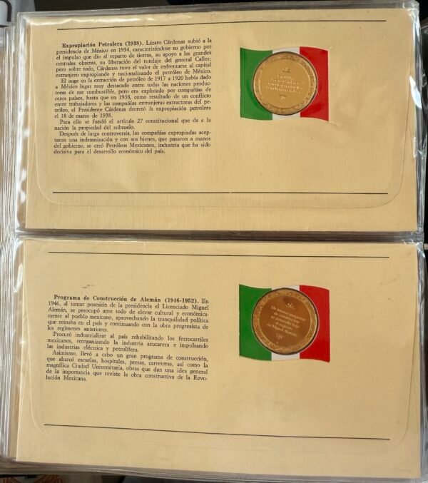 Álbum Epopeya Mexicana Plata .999 25 Sobres Franklin Mint - Image 6