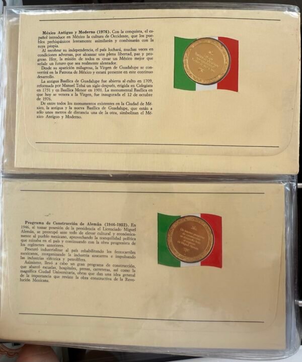 Álbum Epopeya Mexicana Plata .999 25 Sobres Franklin Mint - Image 4