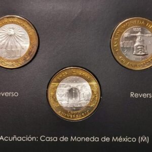 Set Reforma Monetaria $100 Plata 0.925 Blíster Original UNC