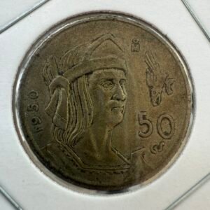 50 Centavos 1950 Plata .300 México Mo.