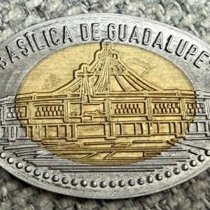 Souvenir Basílica de Guadalupe CDMX | Hecho con Moneda de $1 Peso Mexicano