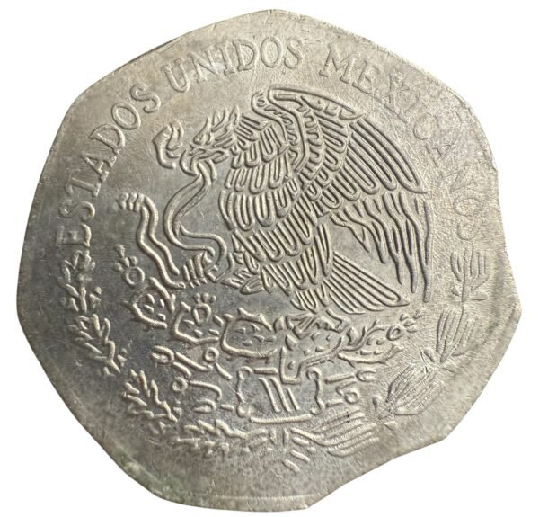 Diez Pesos 1981 Hidalgo | ERROR Clipped Planchet - Image 2