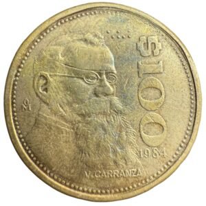 100 Pesos Carranza 1984 México Mo. | ERROR