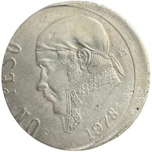 Un Peso 1978 Morelos México Mo. | ERROR Descentrado