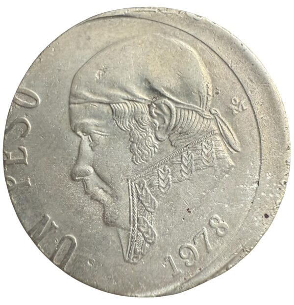 Un Peso 1978 Morelos México Mo. | ERROR Descentrado