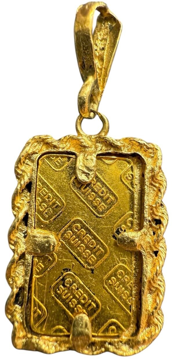 Dije de Montura 14k y Crédito Suizo de 24k - Image 2