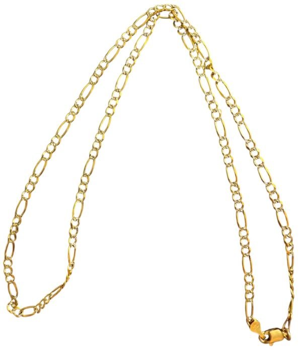 Cadena de Oro 14K 3x1 Fígaro 55cm