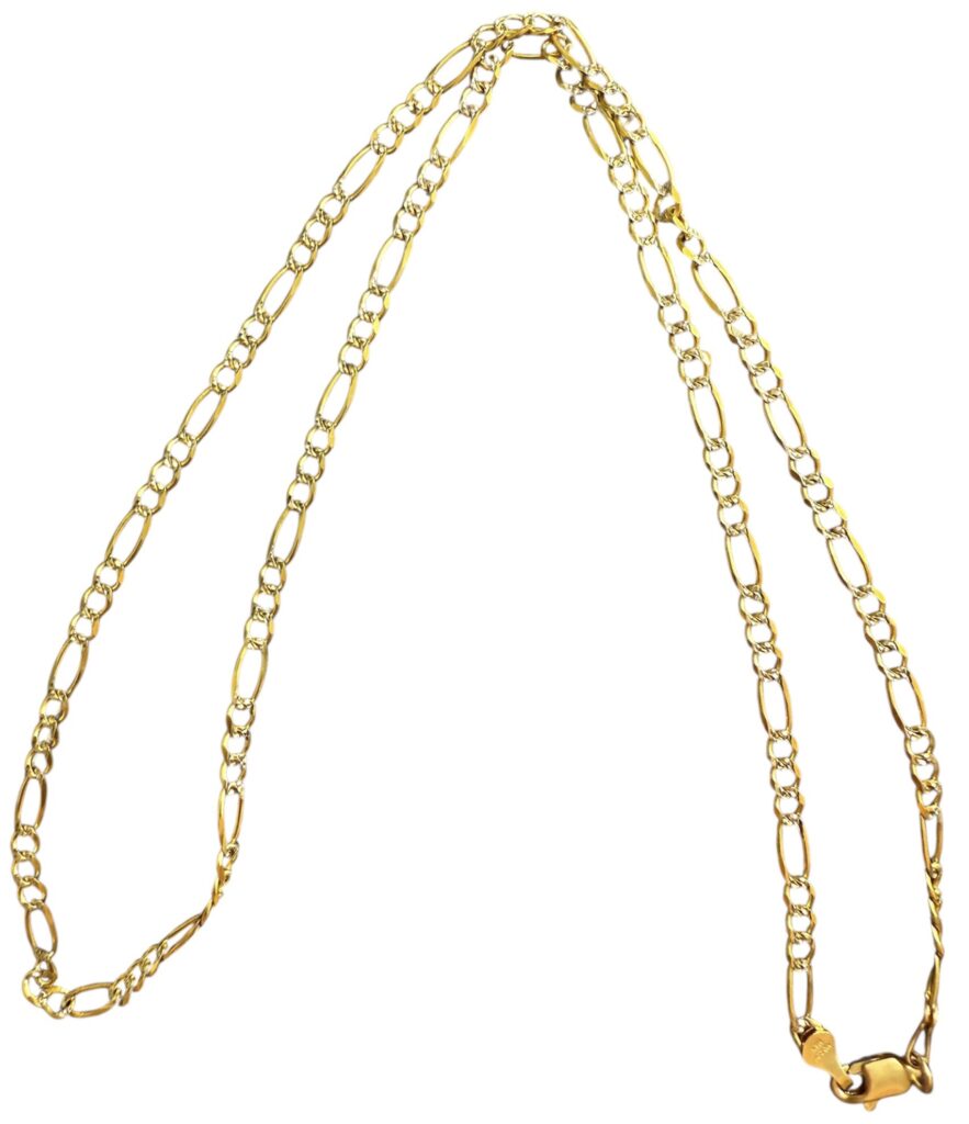 Cadena de Oro 14K 3x1 Fígaro 55cm