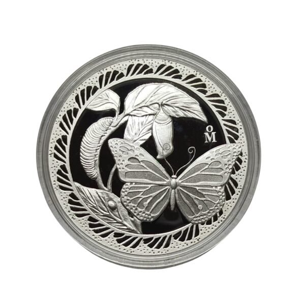 1 Onza Ruta de la Mariposa Monarca 2024 Plata Ley .999 🦋 - Image 2