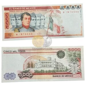Billete $5000 Pesos Niños Héroes 1983 UNC