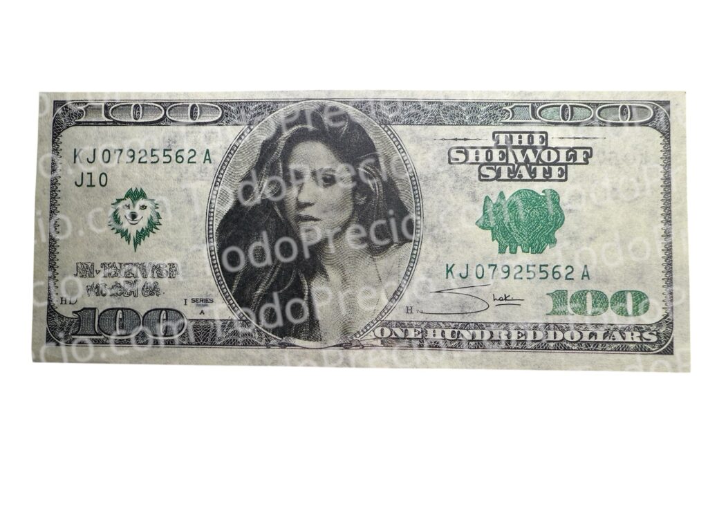 Productos Destacados ⭐ 159 Souvenir Billete de 100 Dólares de Shakira