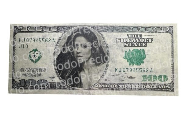 Souvenir Billete de 100 Dólares de Shakira