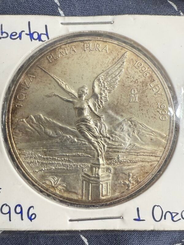 Onza Libertad 1996 Plata Pura .999 Mo.