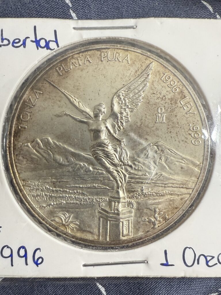 Ofertas 🔥 65 Onza Libertad 1996 Plata Pura .999 Mo.