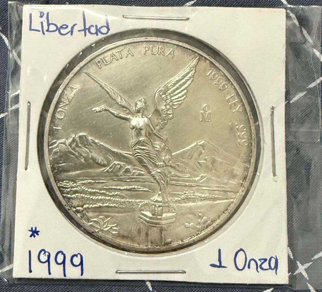 Ofertas 🔥 26 Onza Libertad 1999 Plata Pura .999 Fecha Clave Rara