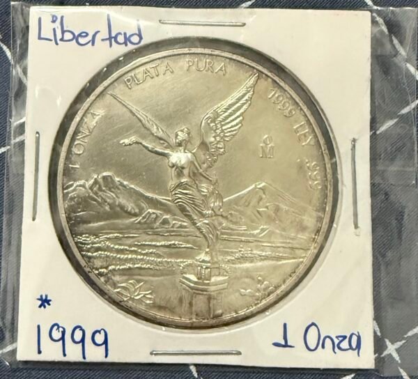 Onza Libertad 1999 Plata Pura .999 Fecha Clave Rara