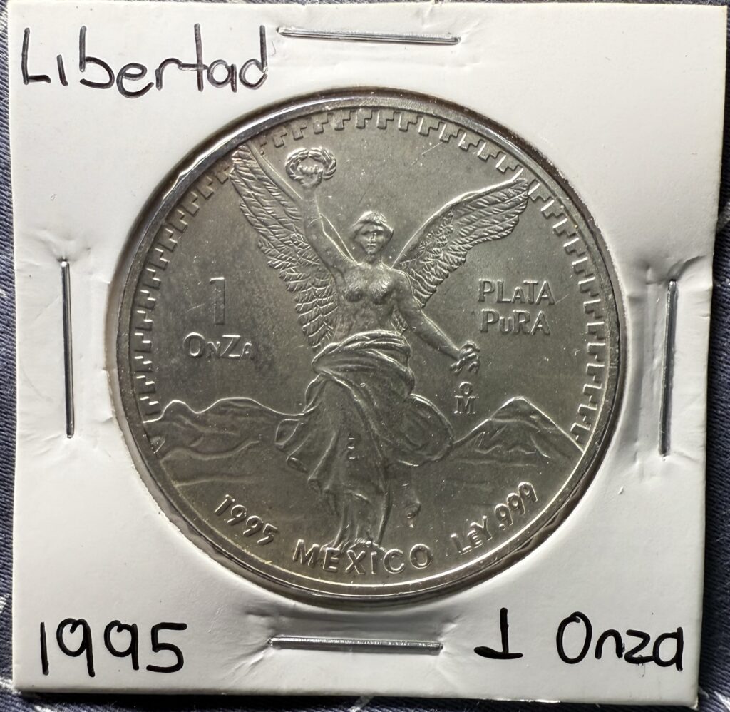 Ofertas 🔥 116 Onza Libertad 1995 Plata Pura .999 México