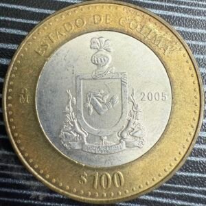 100 Pesos Colima 2005 Plata .925 Mo.