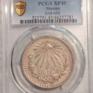 Peso Resplandor 1918 PCGS XF45 Plata 0.800 | Rara