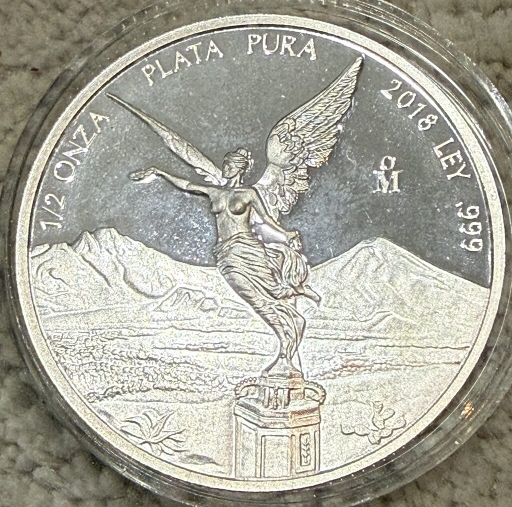 Ofertas 🔥 101 Media Onza Libertad 2018 Espejo Plata Pura Fina 999 México Mo.